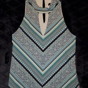 WHBM Teal sleeveless top